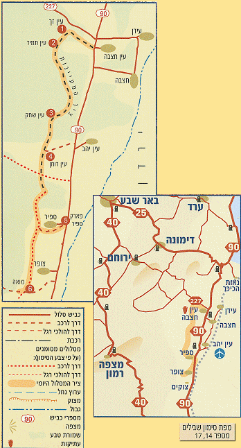 מפת ציר המעיינות הדרומי