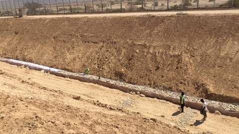 דיפון דופן מזרחית בקינט. צילום:בועז רונן