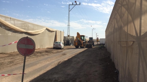 מעבר אירי ליד חממות צופר 9.12.18. צילום:גיל סלוין