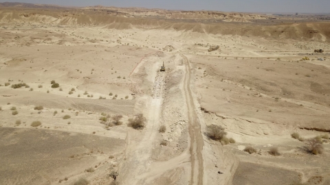 תחילת עבודות אוגוסט 2020 צילום: רשות הטבע והגנים