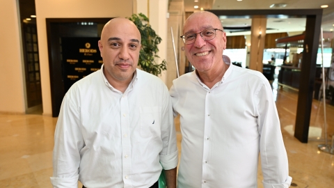 מר אלי למקרי ראש עיריית אילת עם מר אורן לביא מנכ"ל משרד החקלאות